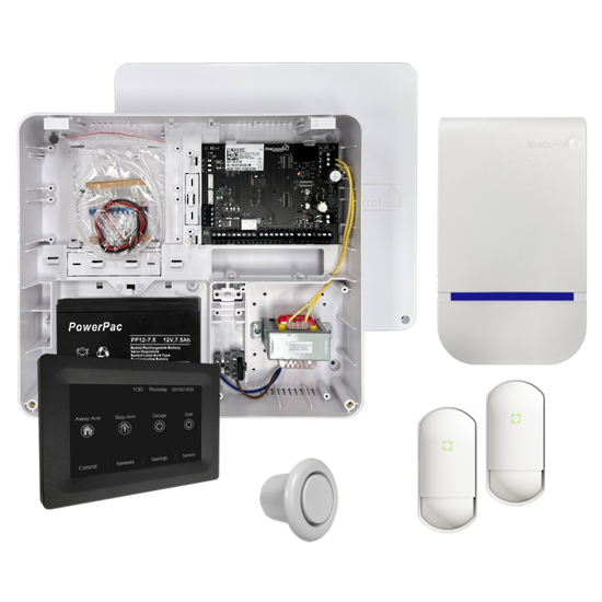 Arrowhead Infinity Series EliteControl Alarm Kit Includes: EC-BASE KIT & EC-TOUCH B Keypad