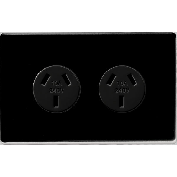 Legrand HPM ED 10A DOUBLE AUTOSW PPT BLACK Scott Electrical legrand-hpm-ed-10a-double-autosw-ppt-black-scott-electrical