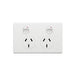 Excel Life Legrand EXCEL LIFE DOUBLE POWERPOINT 10A MATT WHITE