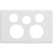 Legrand HPM E-DED 2-GANG EXTRA-FUNCTION COVER-PLATE WHITE