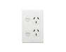 Excel Life Legrand EXCEL LIFE VERTICAL DOUBLE POWERPOINT 10A MATT WHITE