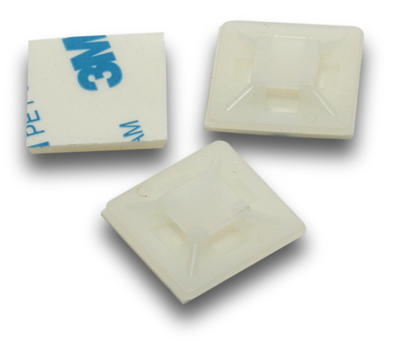 Elmark Wire Rope Elecsupp 100 Pack Elmark Cable Tie Mounts 28x28mm Natural — Scott ...