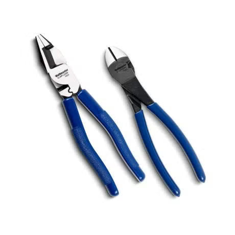 KLEIN WATTMASTER ELMPL225B (225mm Cable Cutting Pliers) + ELMCN200B TWIN PACK BLUE