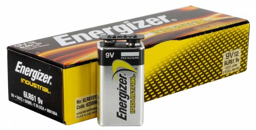 Energizer E000054300 Battery 9V Alkaline Industrial