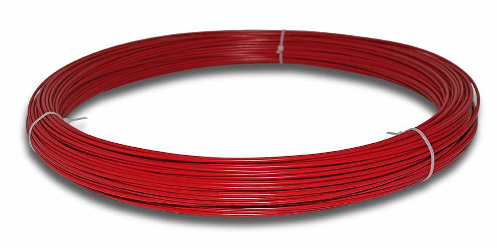 Catenary Wire 2.6mm 5kg Red PVC 190m
