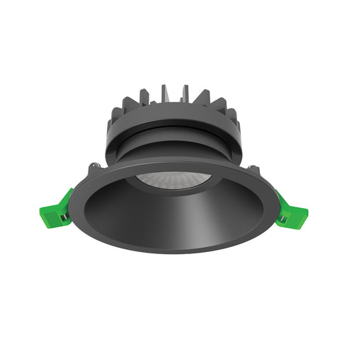 Eurotech Allure 2000 Fixed Downlight Low Glare 90Mm 60D CCT 8W Black
