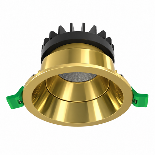 Eurotech Allure 2300 Tilt Downlight Low Glare 90Mm 60D CCT 8W Gold