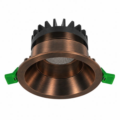 Eurotech Allure 2300 Tilt Downlight Low Glare 90Mm 60D CCT 8W Brushed Copper