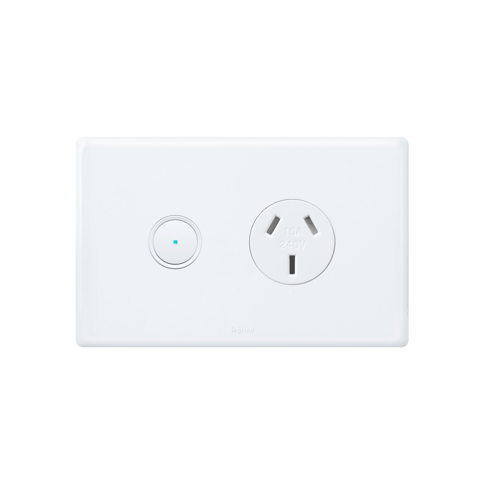 Legrand EXCEL LIFE WITH NETATMO SMART SGL POWERPOINT 10A GLOSS WHITE ...