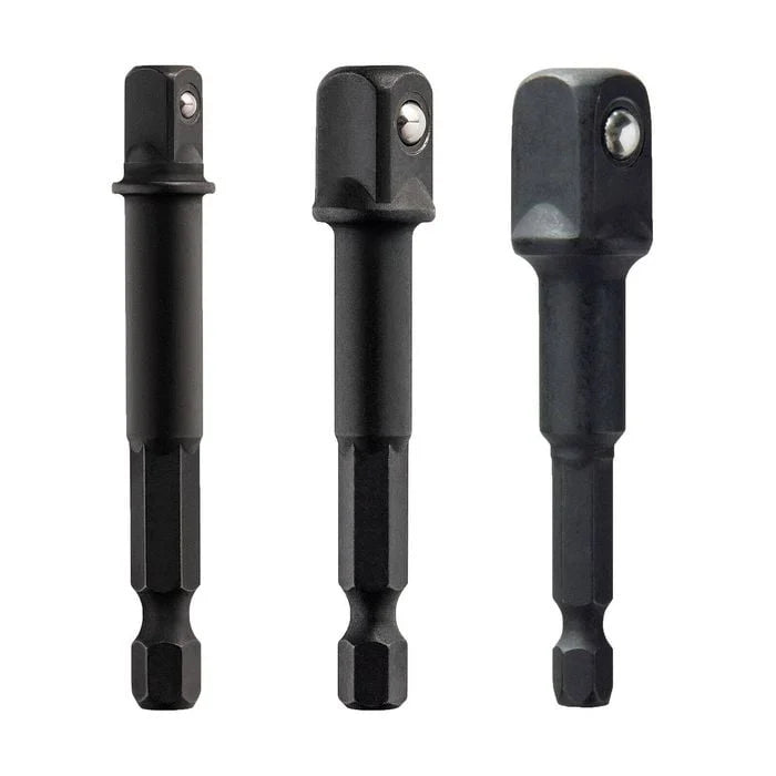 Dewalt Max Impact SQ Adaptor 3Pce 1/4 3/8 1/2