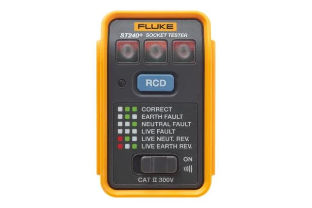 CSL Fluke Socket Tester With Leds RCD Test Button Beeper — Scott Electrical