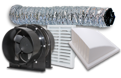 Airflow Airflow Contractor Pack In-Line 150mm Fix grille & W/Cowl 6m