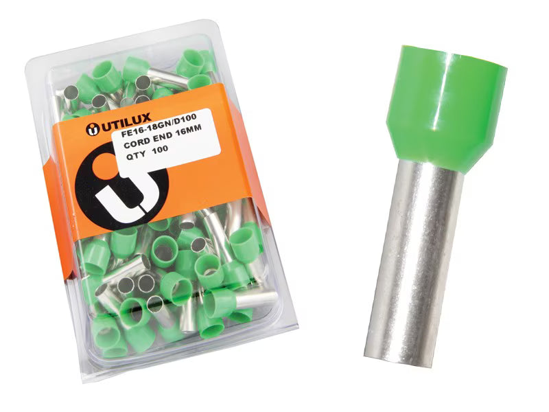 Utilux 100PKT BOOTLACE PIN 16mm2