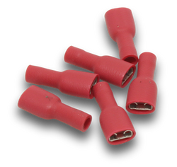 Elecsupp Terminal 6.4 tab female Red 50pcs
