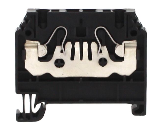 Conta-Clip Single Level 2.5mm Push-in Spring Clamp Terminal Block Black