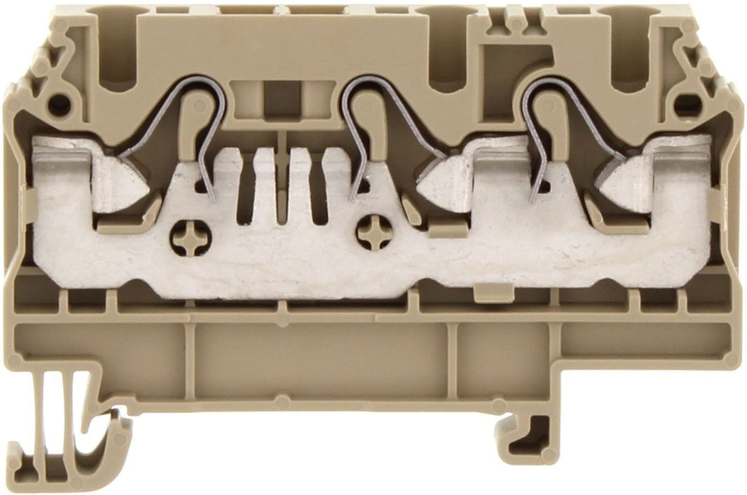 Conta-Clip Single Level 4mm, 3 Connection, Push-in Spring Clamp Termina