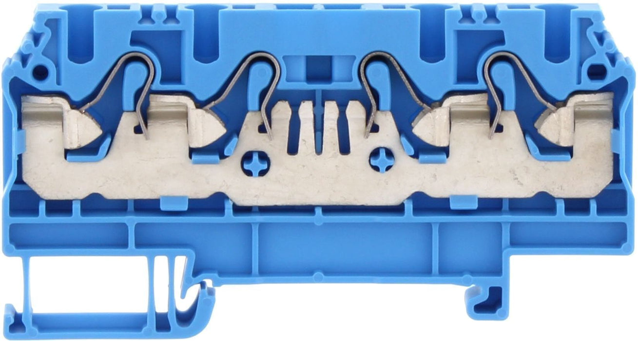 Conta-Clip Single Level 4mm, 4 Connection, Push-in Spring Clamp Termina