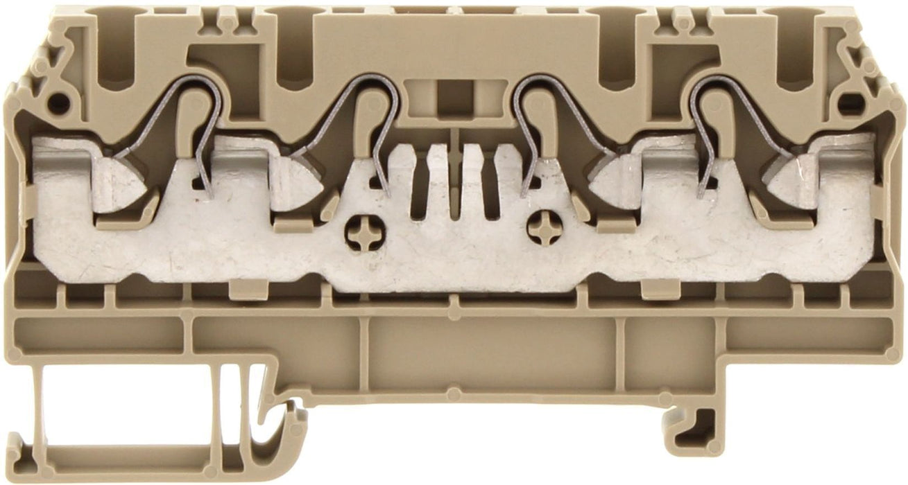Conta-Clip Single Level 4mm, 4 Connection, Push-in Spring Clamp Termin ...