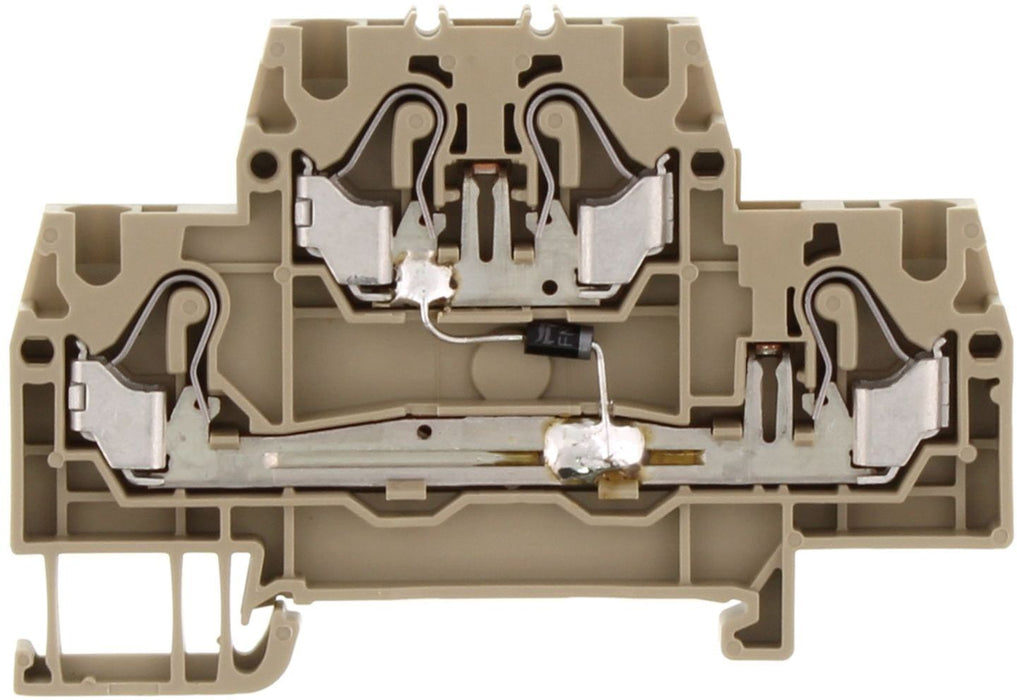 Conta-Clip Double Level 2.5mm Push-in Spring Clamp Terminal Block with