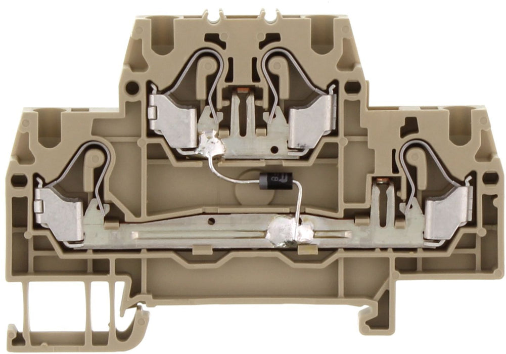 Conta-Clip Double Level 2.5mm Push-in Spring Clamp Terminal Block with