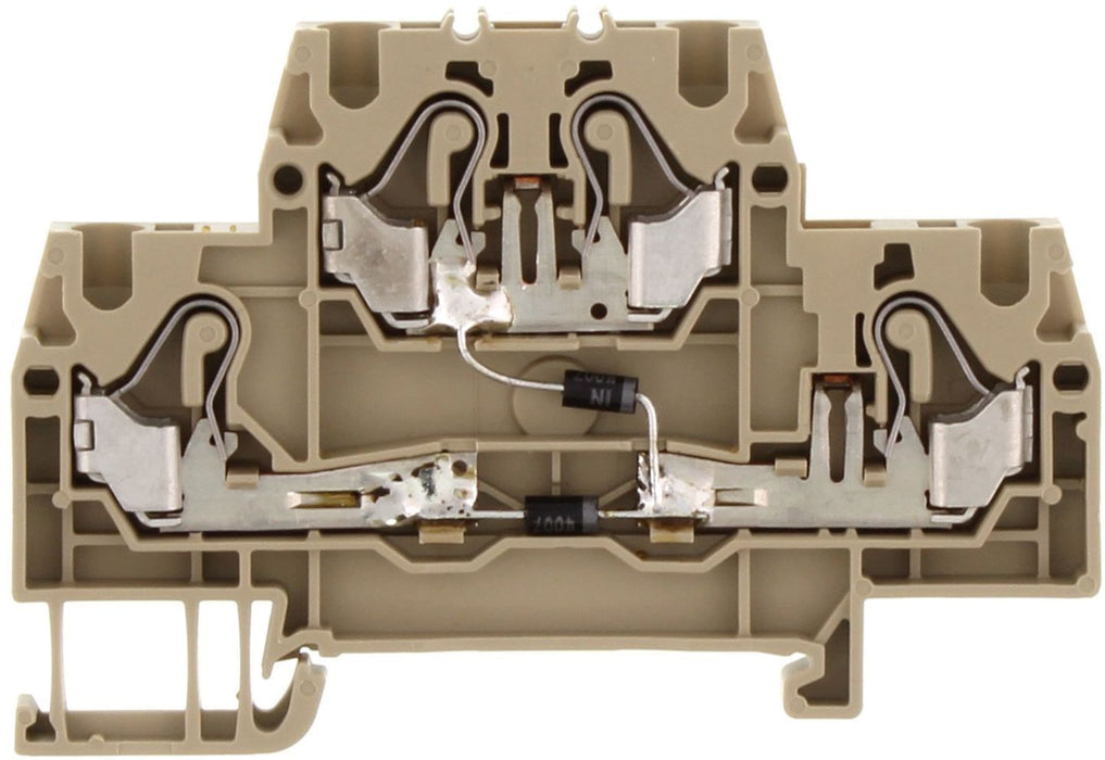 Conta-Clip Double Level 2.5mm Push-in Spring Clamp Terminal Block with