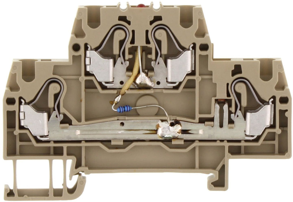 Conta-Clip Double Level 2.5mm Push-in Spring Clamp Terminal Block with