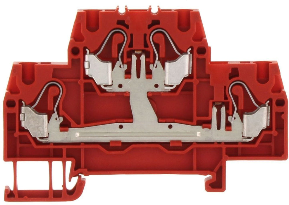 Conta-Clip Dual Level 2.5mm Push-in Spring Clamp Terminal Block - Upper