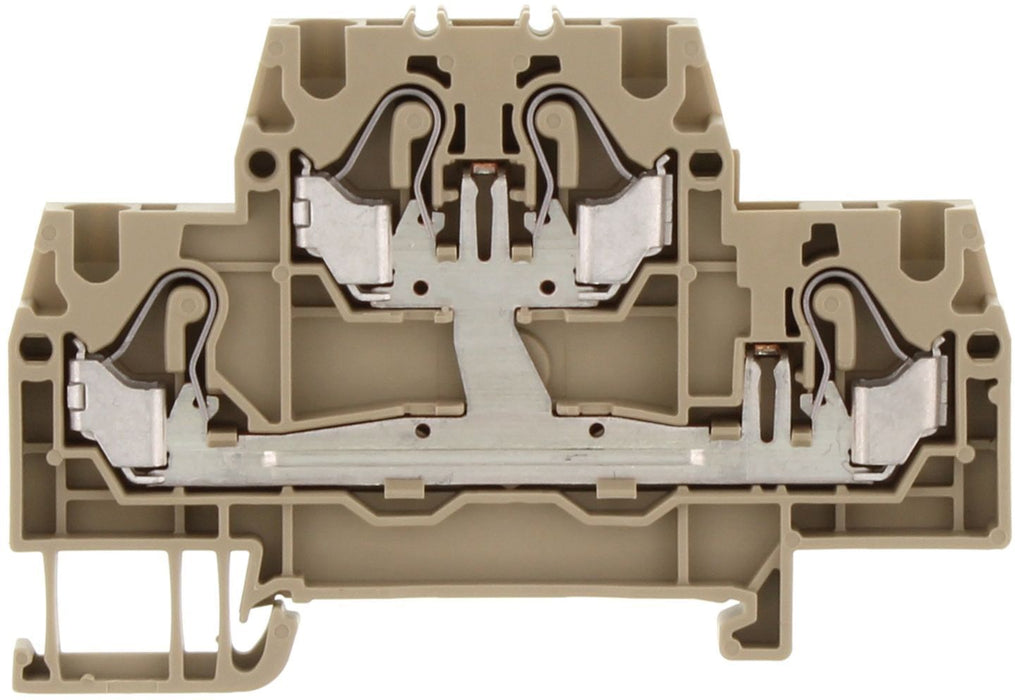 Conta-Clip Dual Level 2.5mm Push-in Spring Clamp Terminal Block - Upper