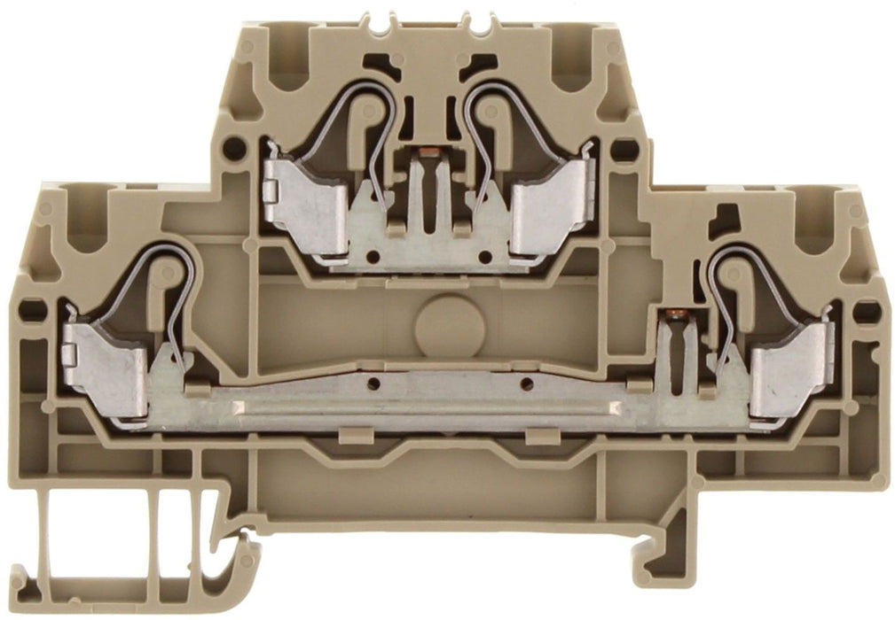 Conta-Clip Double Level 2.5mm Push-in Spring Clamp Terminal Block