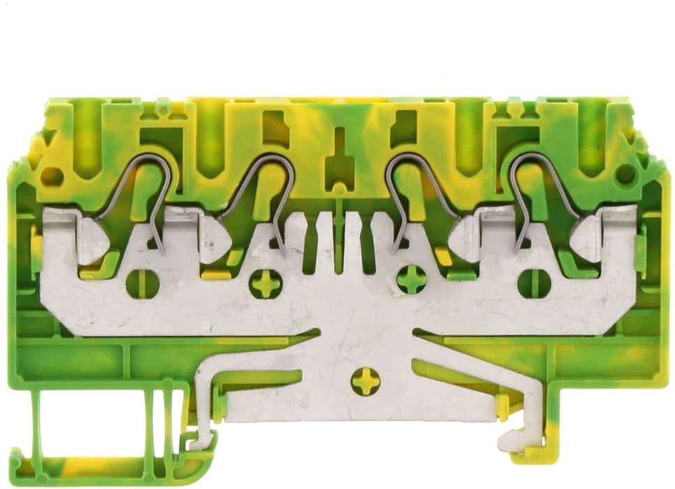 Conta-Clip Earth 1.5mm 4 Connection Push-in Spring Clamp Terminal Block