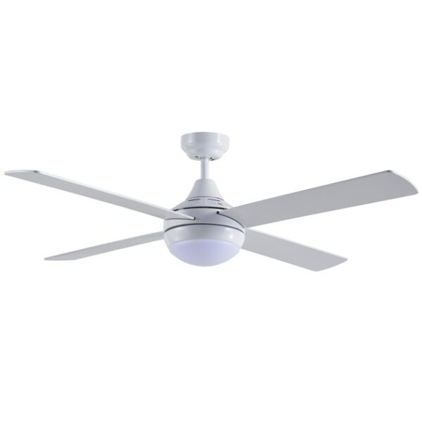 Pure 1220mm 4 Blade Ceiling Fan with Tricolour LED Light 3 Speed