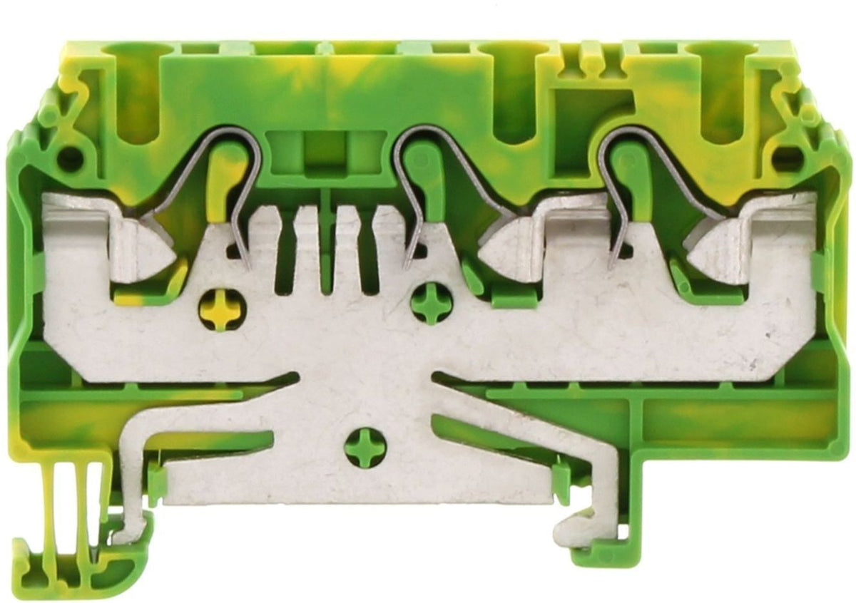 Conta-Clip Earth 4mm, 3 connection, Push-in Spring Clamp Terminal Bloc ...