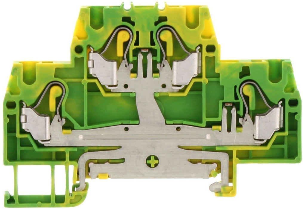 Conta-Clip Double Level 2.5mm Push-in Spring Clamp Earth Terminal Block