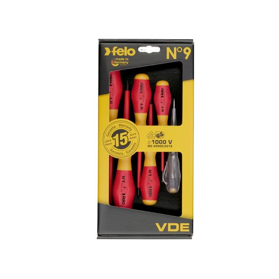 Felo 913 Screwdriver Set 6pc VDE Insulated