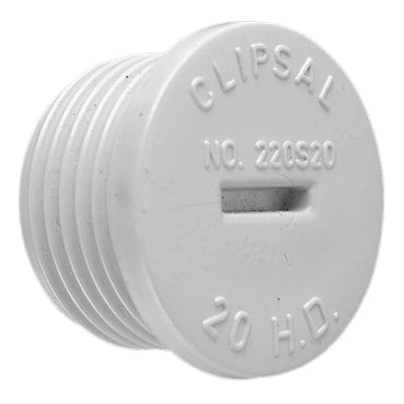 Clipsal Screwed plug 50mm grey