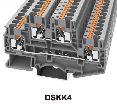 0.2-6mm Double Level Terminal Block Grey — Scott Electrical