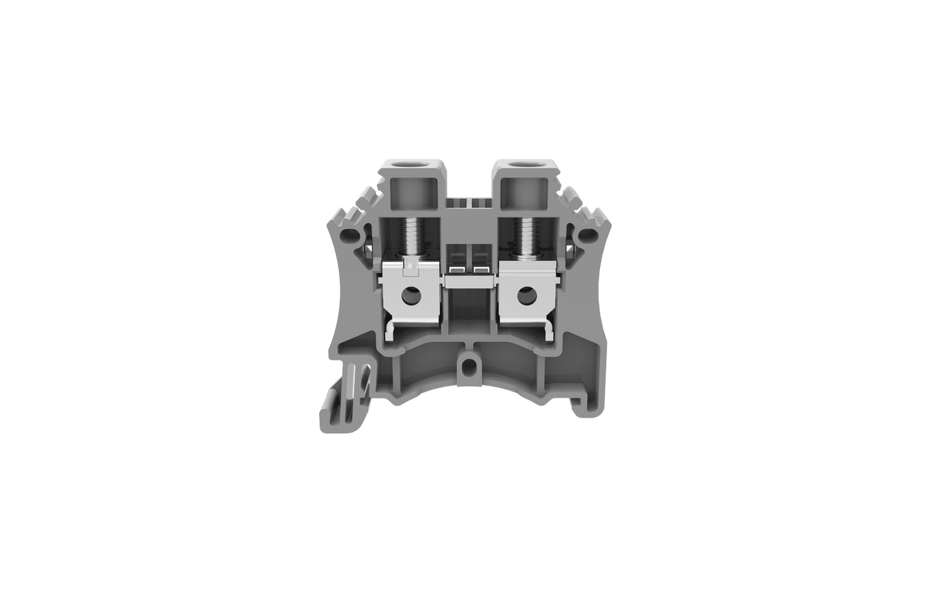 0.5-16mm Feed Through Din Rail Mounted Terminal Blocks Grey — Scott ...