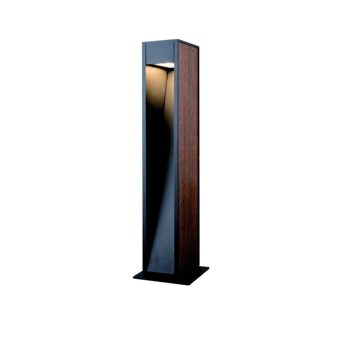 NSG Glight Led Bollard 7W 3000K IP65 Non Dim Black+Wood