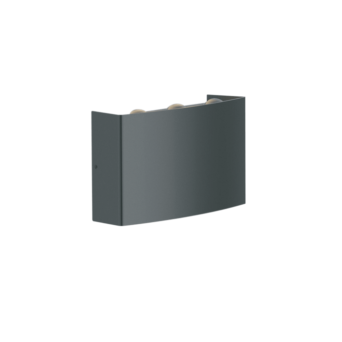 Glight IP65 Up And Down Exterior Wall Light 3000K 2*3W Non Dim Black