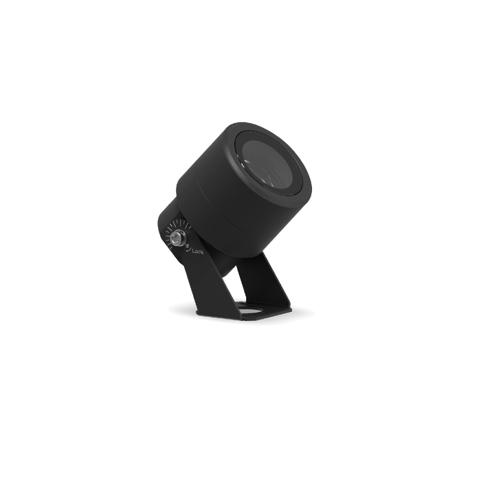Glight Garden Spike Light, 6W, 24V, 2700K, Dimmable, Black, Marina-Grade, Adjustable Beam Angle
