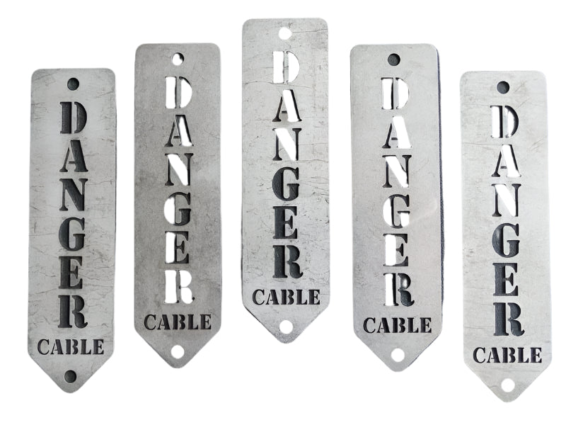 Gtech UGSS Danger Underground Warning Label Stainless