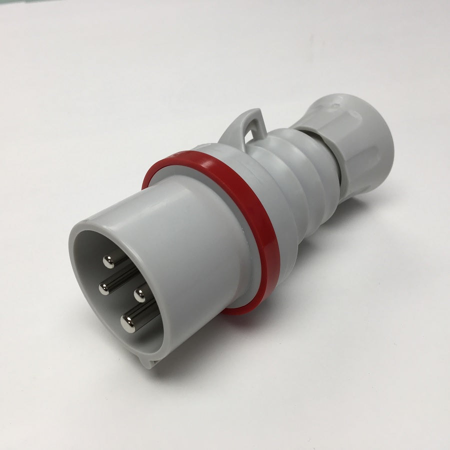GEWISS IEC309 STR PLUG HP IP44/54 RED 415V 6H 16AMPS 3PE — Scott Electrical