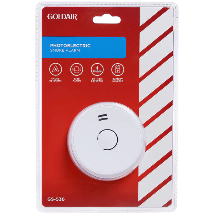 Goldair 9V Photoelectric smoke alarm