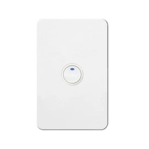 Hager Silhouette Tactile Swtch KNX 1Gang Led Matt White