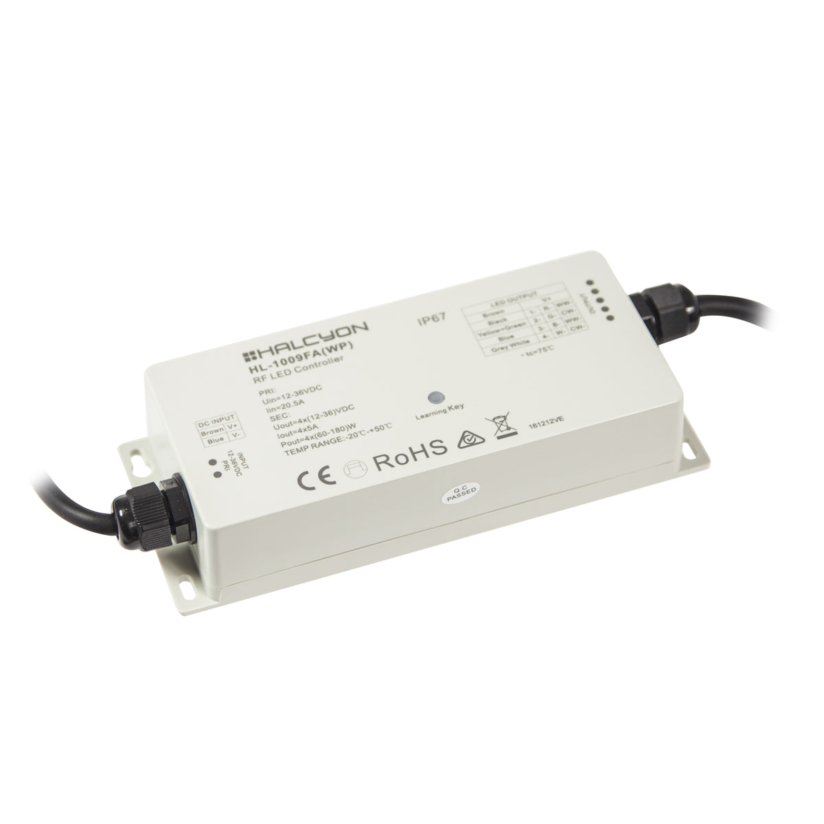 Halcyon IP67 EXT RF RECEIVER (1-4 CHANNEL 12-36V DC) — Scott Electrical