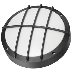 PROLUX LIGHT OUTDOOR WALL 12W ALU & PC BLACK IP54 3K 275X86