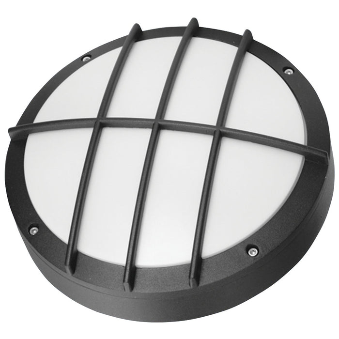 PROLUX LIGHT OUTDOOR WALL 12W ALU & PC BLACK IP54 3K 275X86