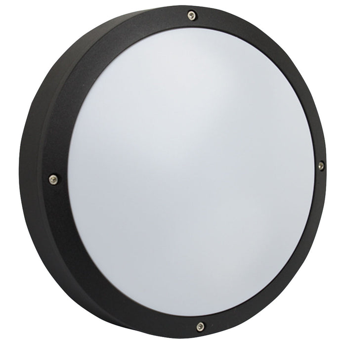 PROLUX LIGHT OUTDOOR WALL 12W ALU & PC BLACK IP54 3K 275X86