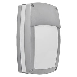 PROLUX LIGHT OUTDOOR WALL 12W ALU & PC SILVER IP54 3K 180X290X88