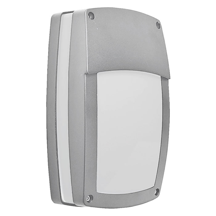 PROLUX LIGHT OUTDOOR WALL E27 ALU & PC SILVER IP54 3K 180X290X88